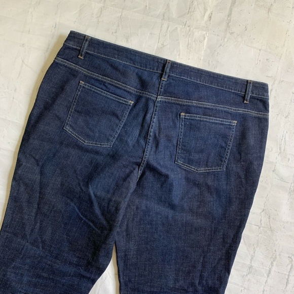 EILEEN FISHER Deep Indigo Stretch Crops Capris - Picture 7 of 7